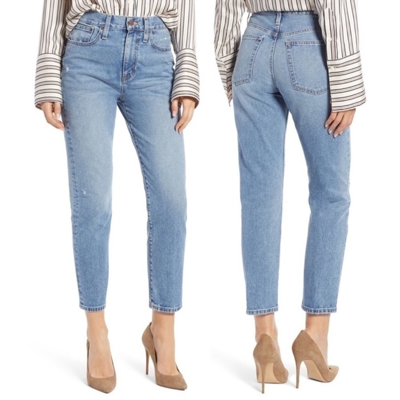 Something Navy High Rise Cigarette Ankle Jeans In Indigo Light Size 14/32 - Picture 1 of 11